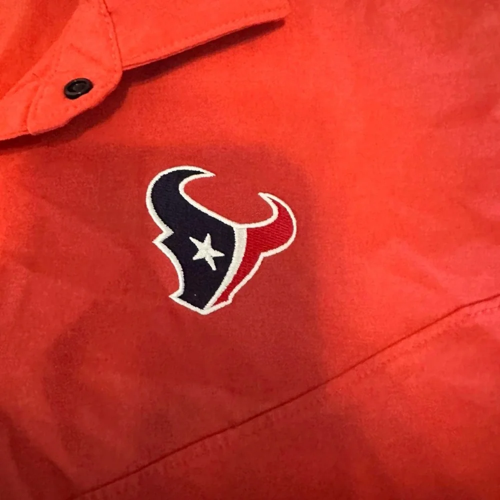 Houston Texans Nike NFL On Field Apparel Dri-Fit Polo Men's Large Red‎